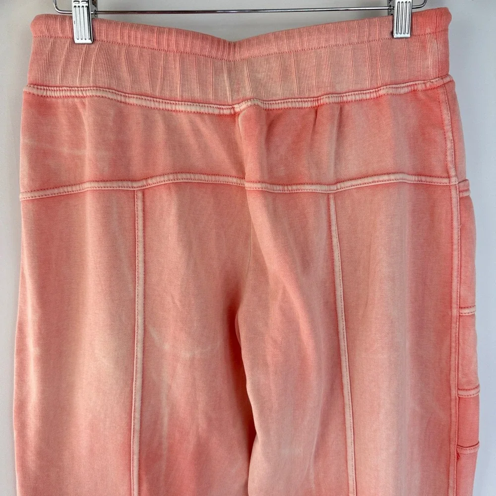 Daily Practice Joggers Women S Coral Pink Acid Wash Cargo Sweatpants Barrel - Picture 6 of 13